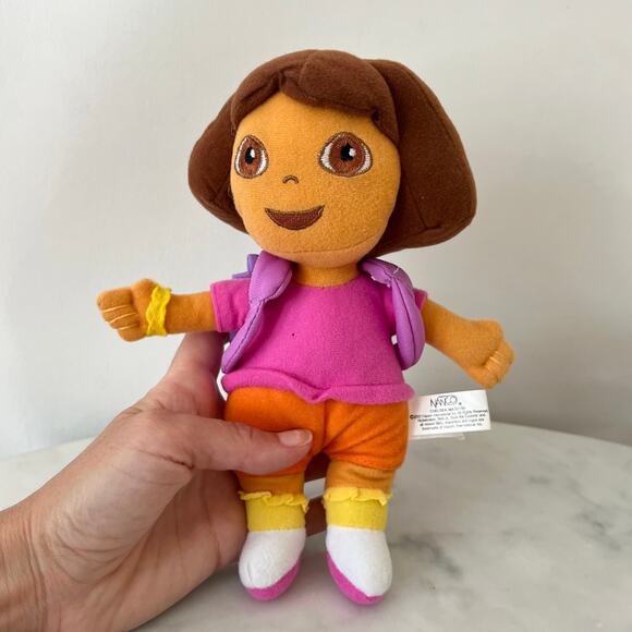 Vintage Y2K Dora The Explorer Small Plush Stuffed Animal / 8.5" - Picture 2 of 9